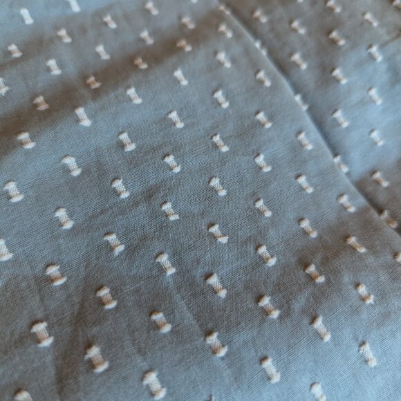 Never A Wallflower - Swiss Dot High Neck Puff Sleeve Minidress NWT - Size L - Picture 12 of 12